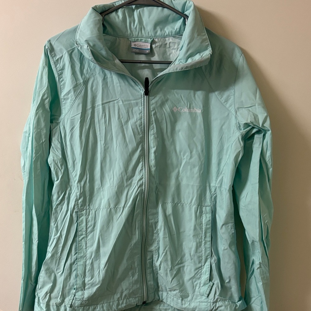 Columbia Women's Aqua Windbreaker Jacket